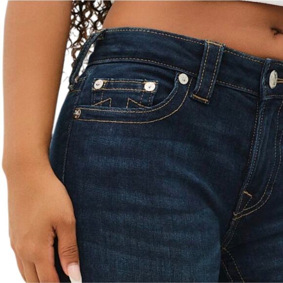 True‎ Religion Becca Mid Rise Bootcut Women's Dark Wash Blue Jeans Size 27 New - Picture 11 of 15